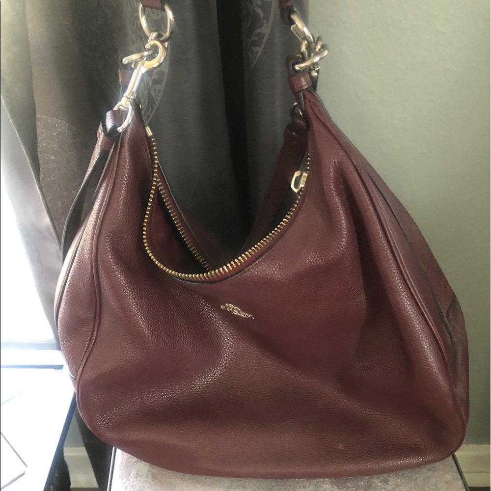 Burgundy Coach purse
